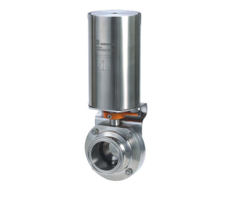 Vanne papillon - Wenzhou BOAO Mechanical Manufacturing Co.,Ltd. - à commande pneumatique / de contrôle / pour liquides alimentaires et boissons