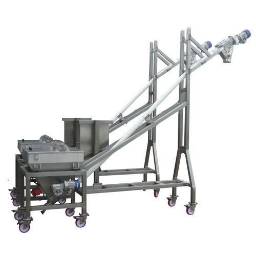 Convoyeur à vis - GIMAT SRL - flexible / pour poudre / pour l'industrie agroalimentaire