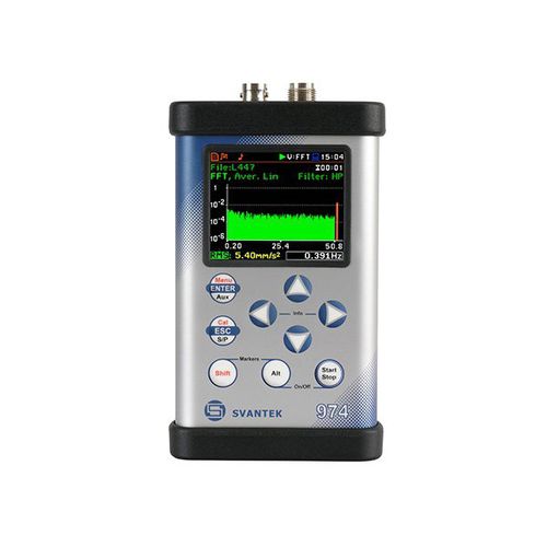 Analyseur de vibrations de surveillance de machine - SVAN 974 - SVANTEK Sp. z o.o. - pour mesures environnementales / portable / avec enregistreur de données