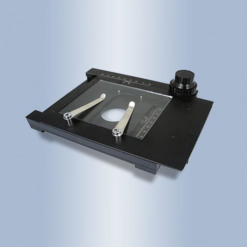 Platine de positionnement XY - 045-100130-01 - OPTO - manuelle / 2 axes / compacte