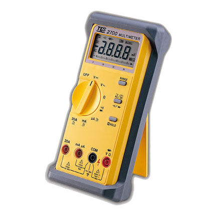 Multimètre avec afficheur à barres - TES-2700 - TES Electrical Electronic Corp. - portable / 600 V / 20 A