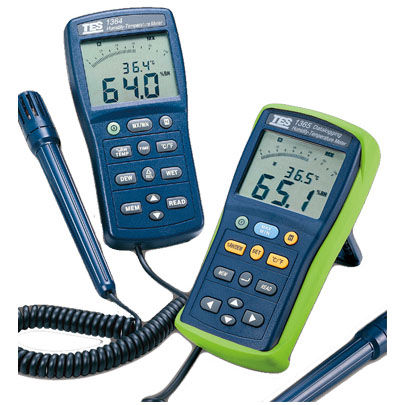 Thermo-hygromètre numérique - TES-13 series - TES Electrical Electronic Corp. - portable / température / humidité relative