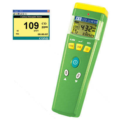 Instrument de mesure de la qualité de l'air CO - TES-137 series - TES Electrical Electronic Corp. - portable / RS-232 / avec affichage