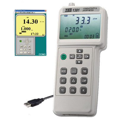 Appareil de mesure pH/rédox - TES-1381K - TES Electrical Electronic Corp. - température / TDS / de salinité