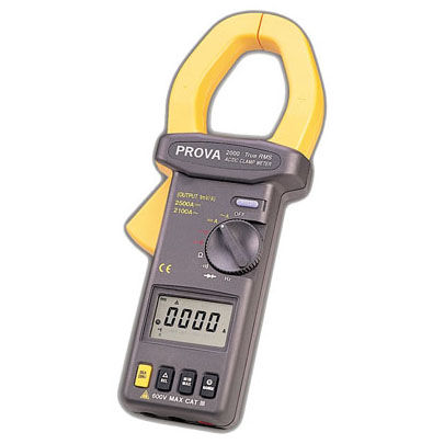 Pince multimètre numérique - PROVA-200 series - TES Electrical Electronic Corp. - portable / 600 V / 2500 A