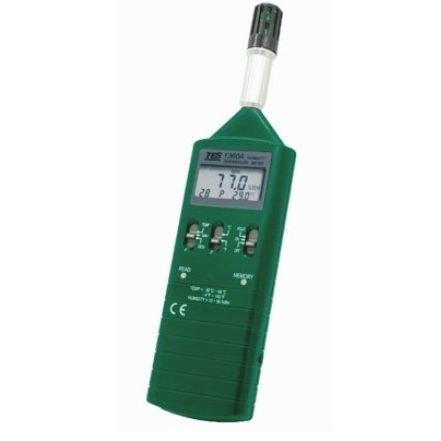 Thermo-hygromètre avec afficheur LCD - TES-1360A - TES Electrical Electronic Corp. - à double affichage / portatif / compact