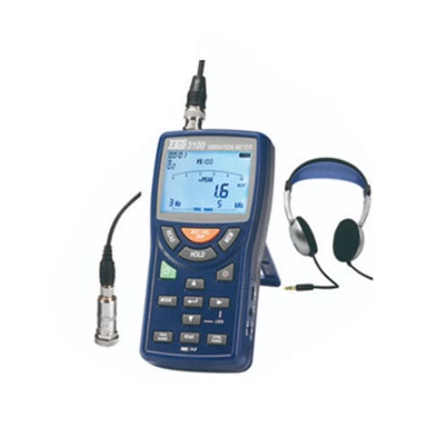 Vibromètre de surveillance de machine - TES-3100 - TES Electrical Electronic Corp. - portable / accéléromètre
