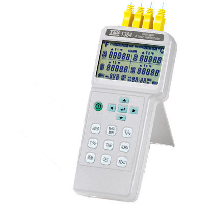 Thermomètre à thermocouple - TES-1384 - TES Electrical Electronic Corp. - numérique / USB / portable