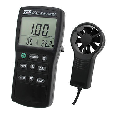 Anémomètre à hélice - TES-1343 - TES Electrical Electronic Corp. - numérique / portable