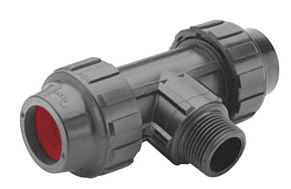 Raccord hydraulique - 3/4" - STP GROUP - à visser / en T / en plastique