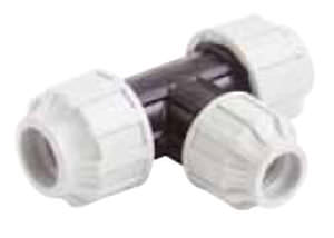 Raccord hydraulique - 25 x 16 - 63 x 50 mm  - STP GROUP - à visser / en T / en plastique