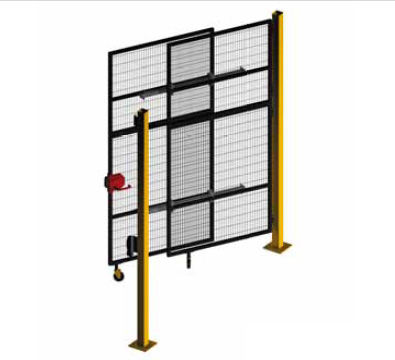 Porte coulissante - Satech Safety Technology spa - pliante / en métal / pour l'intérieur