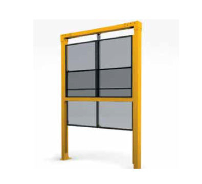 Porte coulissante - Satech Safety Technology spa - en métal / pour l'intérieur / industrielle