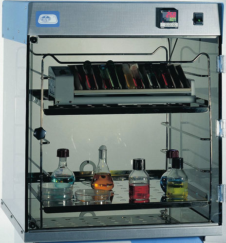 Incubateur à convection forcée - Boxcult - J.P Selecta - compact / avec agitateur secoueur de laboratoire / orbital