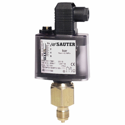 Pressostat pour liquides - DS series - Fr. Sauter AG - pour gaz / pour vapeur / en laiton