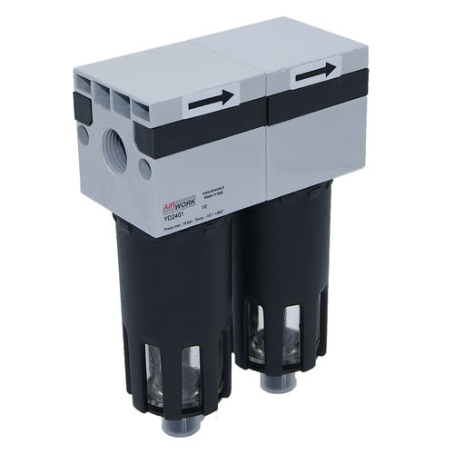 Filtre coalesceur - YD series - A&T Fluid solutions - à air / à raccord à vis / semi-automatique