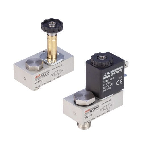 Électrovanne pour vérin - VF series - A&T Fluid solutions - à action directe / 3 voies / NF