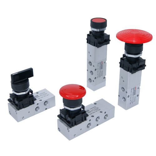 Distributeur pneumatique à tiroir - AP series - A&T Fluid solutions - avec actionnement manuel / 3/2 / 5/2 voies