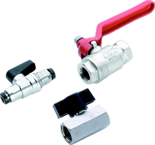 Vanne à boisseau sphérique - BV0 series - A&T Fluid solutions - manuelle / pour huile / miniature