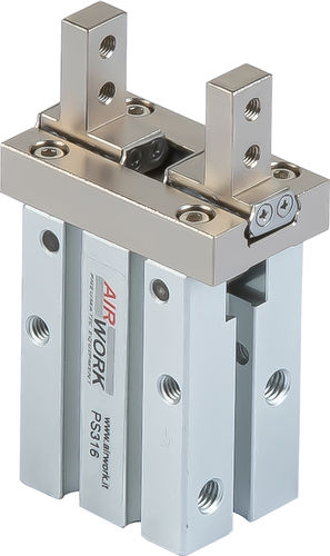Pince de préhension avec guidage linéaire - PS series - A&T Fluid solutions - pneumatique / parallèle / à 2 mâchoires