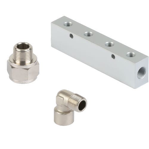 Raccord standard - B200 series - A&T Fluid solutions - pour air comprimé / fileté / coudé