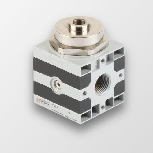 Régulateur de contre-pression pour air - YU series - A&T Fluid solutions - industriel / pneumatique / piloté