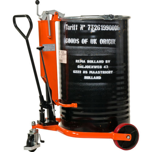 Chariot de manutention - DH-250	 - REMA Hollande B.V. - en acier / porte fût / hydraulique