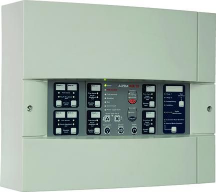 Panneau de contrôle pour alarme incendie - ALPHA 4/8/12 - detectomat GmbH - automatique / modulaire
