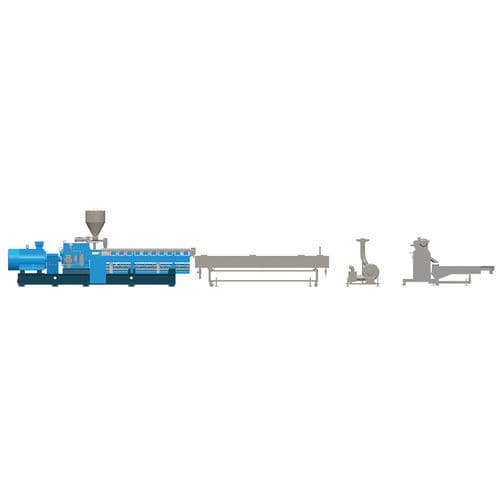 Système de granulation à jonc - USEON Technology Limited - de compoundage / pour polymères / pour la fabrication de granulés en plastique