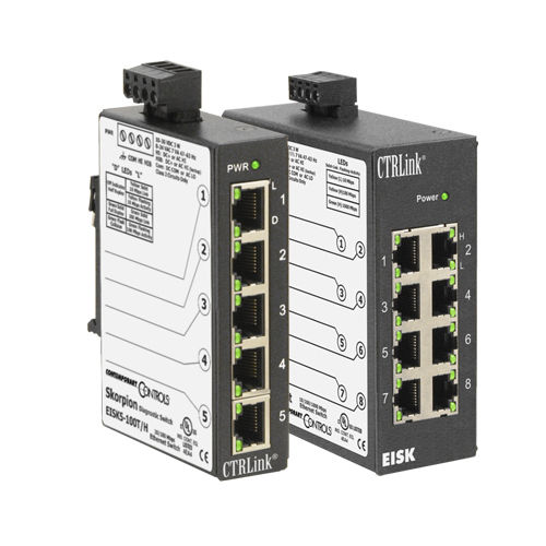 Commutateur Ethernet non administrable - EISK5 series  - Contemporary Controls GmbH - 8 ports / gigabit / sur rail DIN