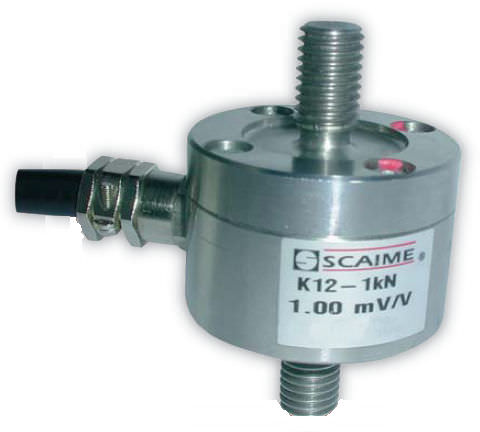 Cellule de charge en traction compression - K12 - SCAIME - en ligne / à faible encombrement / en acier inoxydable