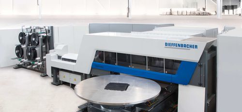 Ligne de production de pièces en matériaux composites - Fiberforge - Dieffenbacher - en continu / simple