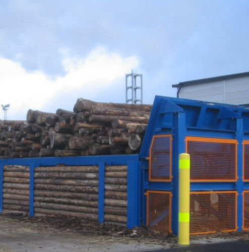 Convoyeur à chaînes - Dieffenbacher - incliné / de stockage / pour le bois