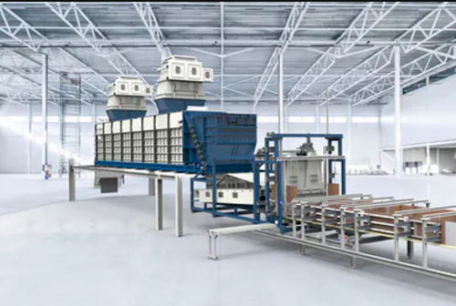 Machine de formage de fibres - MDF  - Dieffenbacher