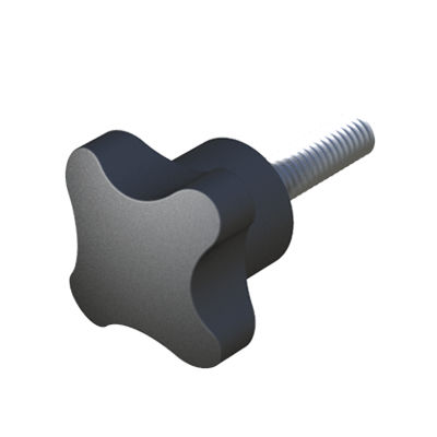 Bouton fileté - LHSD - ISC PLASTIC PARTS - croisillon / en polyamide