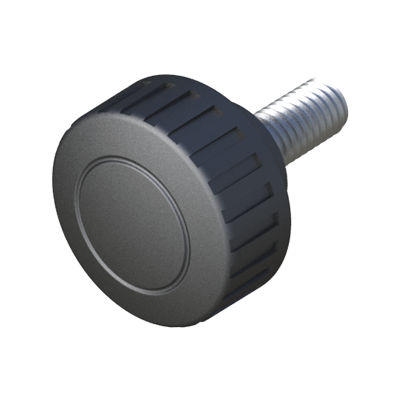 Bouton moleté - LHRB - ISC PLASTIC PARTS - rond / en polyamide / en acier