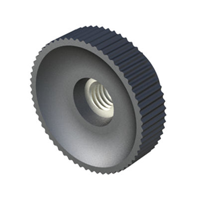 Bouton moleté - LHME - ISC PLASTIC PARTS - rond / en polyamide / en acier