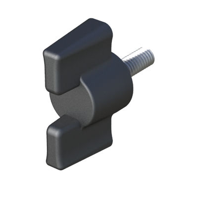 Bouton fileté - LHMB - ISC PLASTIC PARTS - papillon / en polyamide / en acier