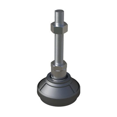 Pied de machine - JTPW - ISC PLASTIC PARTS - en polyamide / réglable / pour charges lourdes