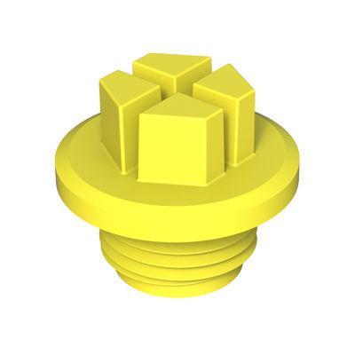 Bouchon hexagonal - DT - ISC PLASTIC PARTS - fileté / en plastique / d'étanchéité