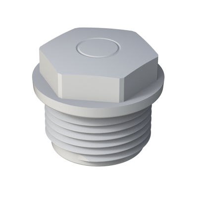 Bouchon hexagonal - PRTH - ISC PLASTIC PARTS - fileté / en polyéthylène basse densité (PEBD)