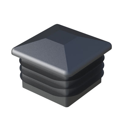 Bouchon carré - LES - ISC PLASTIC PARTS - rectangulaire / à ailettes / mâle