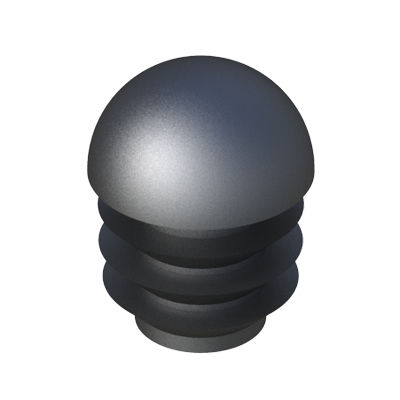 Bouchon rond - LGLR - ISC PLASTIC PARTS - à ailettes / mâle / en polyéthylène basse densité (PEBD)