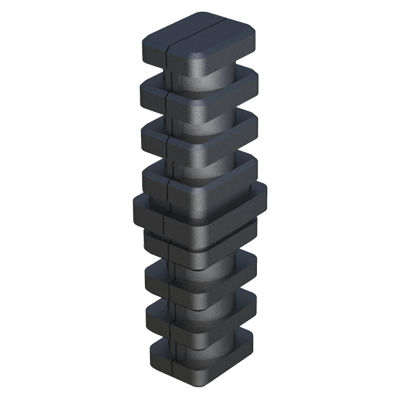 Connecteur de tube carré - SAIAA - ISC PLASTIC PARTS - en acier
