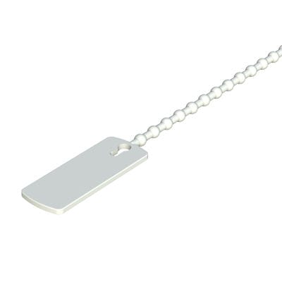 Collier de câblage en nylon - MBEC - ISC PLASTIC PARTS - avec porte-étiquette