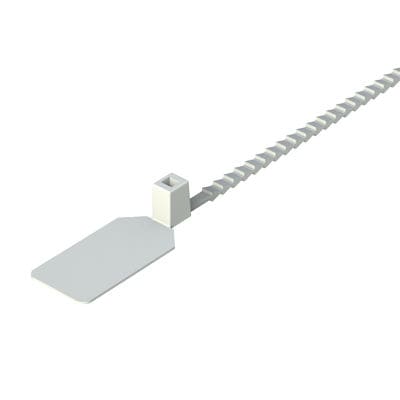 Collier de câblage en polyamide - MBY - ISC PLASTIC PARTS - avec porte-étiquette / réutilisable