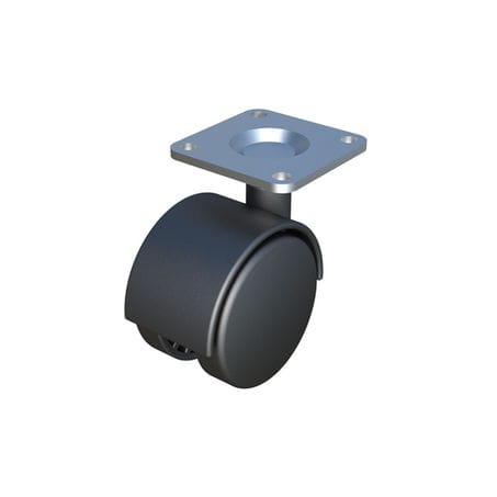 Roulette fixe - RSIP - ISC PLASTIC PARTS - à platine / d'ameublement / en acier