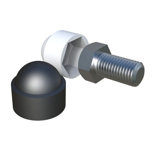 Capuchon fileté - LBK  - ISC PLASTIC PARTS - hexagonal / en polyéthylène basse densité (PEBD) / de protection