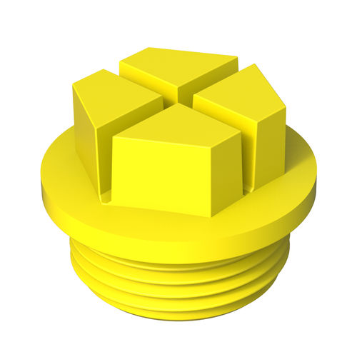 Bouchon hexagonal - DTRU - ISC PLASTIC PARTS - fileté / en PEHD / en polyamide
