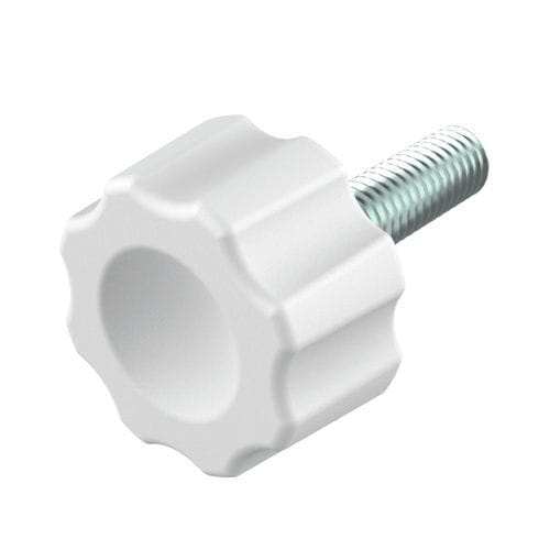 Bouton moleté - YAE - ISC PLASTIC PARTS - croisillon / en nylon / en acier